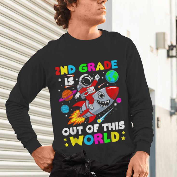 2nd Grade Is Out Of This World Space Rocket Planets Teacher Unisex Long Sleeve T-Shirt, gift for family, gift for coworker 2nd Grade Is Out Of This World Space Rocket Planets Teacher Unisex Long Sleeve T-Shirt, gift for family, gift for coworker