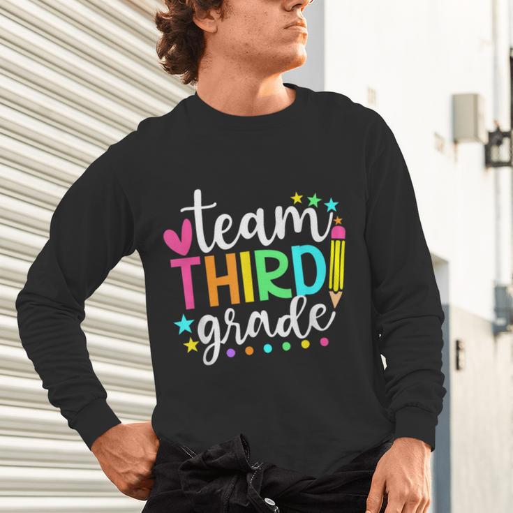 3rd Grade Team Pencil Teacher Student Back To School Girls Unisex Long Sleeve T-Shirt, gift for family, gift for coworker