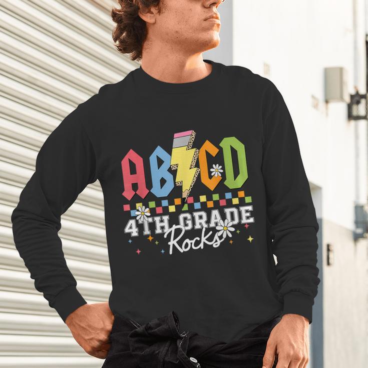 4th Grade Rocks ABCD Back To School Rock Teachers Unisex Long Sleeve T-Shirt, gift for family, gift for coworker 4th Grade Rocks ABCD Back To School Rock Teachers Unisex Long Sleeve T-Shirt, gift for family, gift for coworker