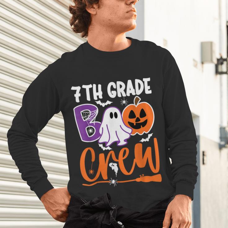 7th Grade Boo Crew Teacher Student Halloween Costume Unisex Long Sleeve T-Shirt, gift for family, gift for coworker