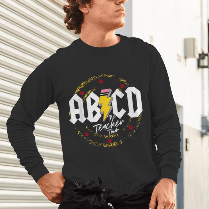 ABCD The Teacher Tour Last Day Of School Rockin' Teacher Unisex Long Sleeve T-Shirt, gift for family, gift for coworker ABCD The Teacher Tour Last Day Of School Rockin' Teacher Unisex Long Sleeve T-Shirt, gift for family, gift for coworker