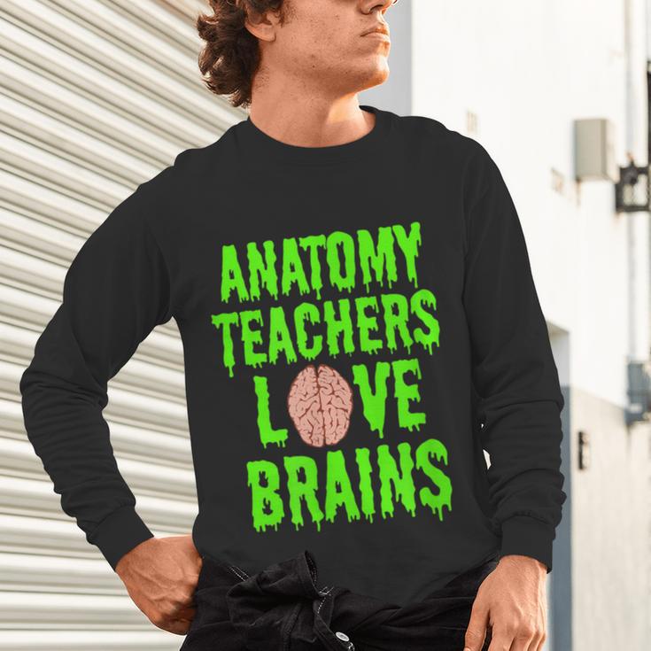 Anatomy Teachers Love Brains Halloween Teacher Costume Shirt Unisex Long Sleeve T-Shirt, gift for family, gift for coworker Anatomy Teachers Love Brains Halloween Teacher Costume Shirt Unisex Long Sleeve T-Shirt, gift for family, gift for coworker