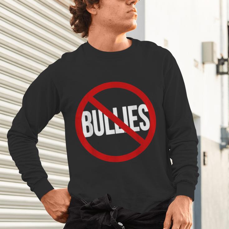 Anti Bullying No Bullies School Teacher Student Kindness Unisex Long Sleeve T-Shirt, gift for family, gift for coworker