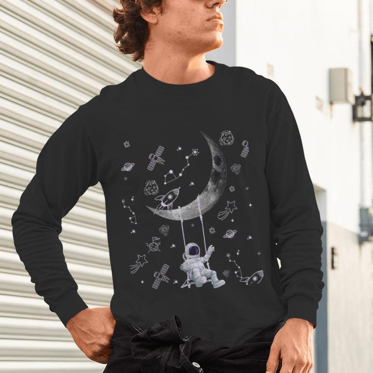 Astronaut Purple Moon Swing NASA Space Science Teacher Unisex Long Sleeve T-Shirt, gift for family, gift for coworker Astronaut Purple Moon Swing NASA Space Science Teacher Unisex Long Sleeve T-Shirt, gift for family, gift for coworker