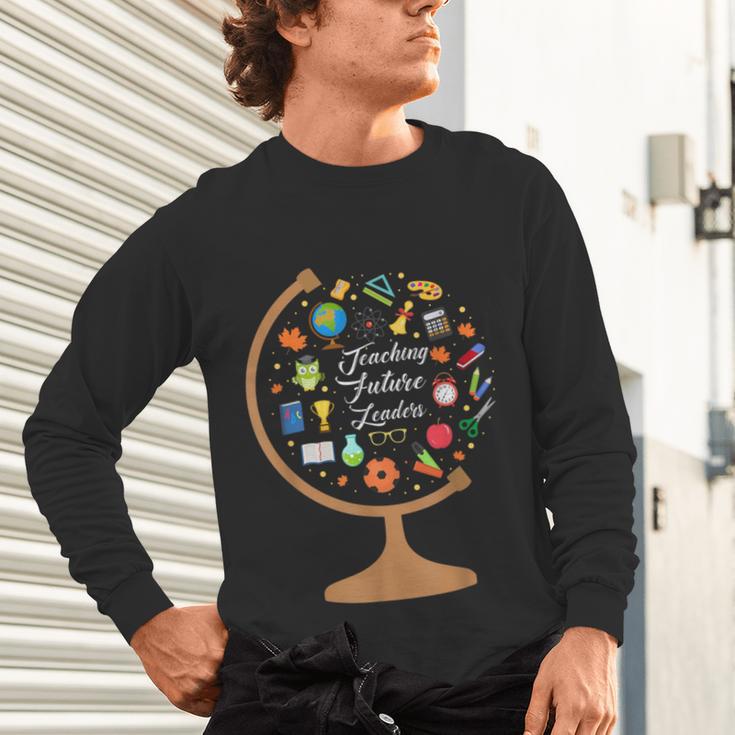 Awesome Teachers T Shirt Teaching Future Leaders Globe For Men Women Unisex Long Sleeve T-Shirt, gift for family, gift for coworker Awesome Teachers T Shirt Teaching Future Leaders Globe For Men Women Unisex Long Sleeve T-Shirt, gift for family, gift for coworker