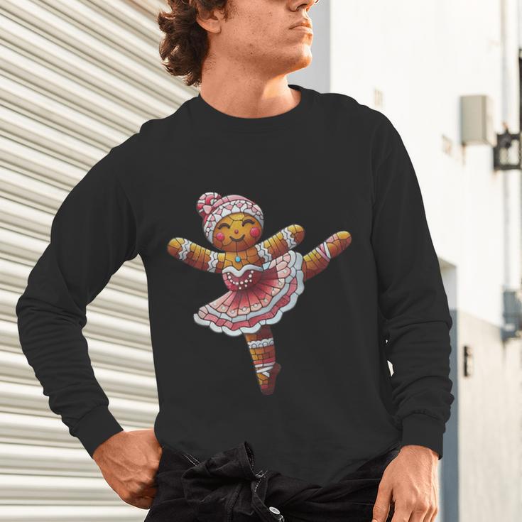 Ballet Dancer Gingerbread Christmas Dance Teacher Girl Women Unisex Long Sleeve T-Shirt, gift for family, gift for coworker