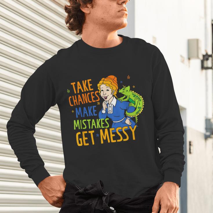 Beauty Teacher Take Chances Make Mistakes Get Messy Unisex Long Sleeve T-Shirt, gift for family, gift for coworker Beauty Teacher Take Chances Make Mistakes Get Messy Unisex Long Sleeve T-Shirt, gift for family, gift for coworker
