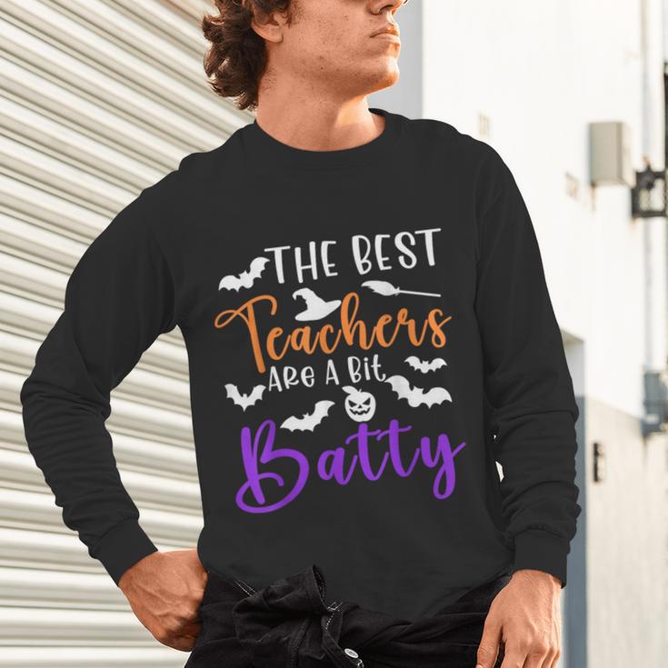 The Best Teachers Are A Bit Batty Teacher Bat Halloween Unisex Long Sleeve T-Shirt, gift for family, gift for coworker The Best Teachers Are A Bit Batty Teacher Bat Halloween Unisex Long Sleeve T-Shirt, gift for family, gift for coworker