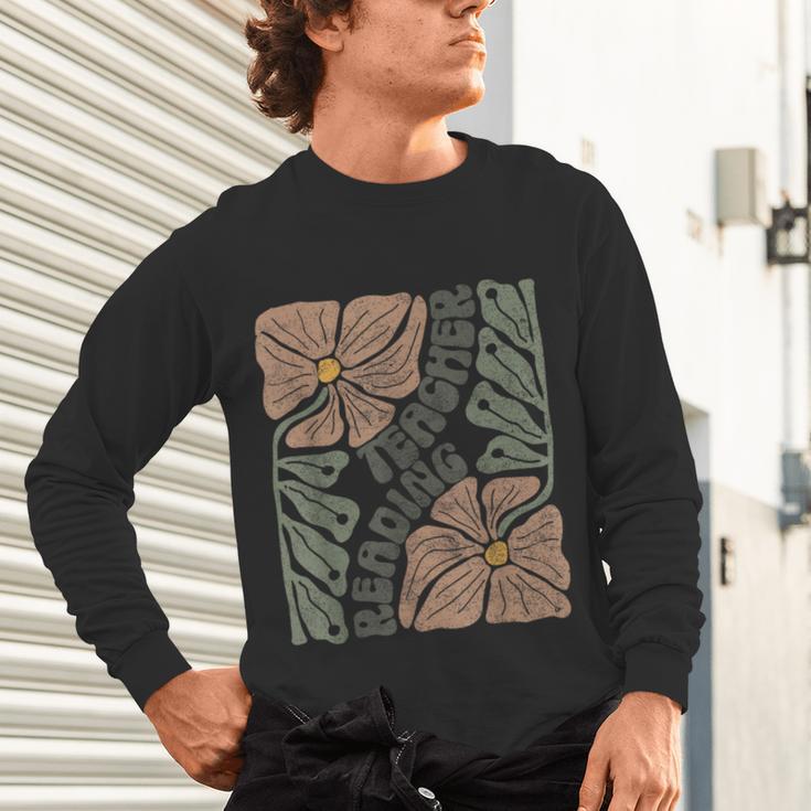 Boho Floral Reading Teacher Retro Reading Specialist Wildfl Unisex Long Sleeve T-Shirt, gift for family, gift for coworker Boho Floral Reading Teacher Retro Reading Specialist Wildfl Unisex Long Sleeve T-Shirt, gift for family, gift for coworker