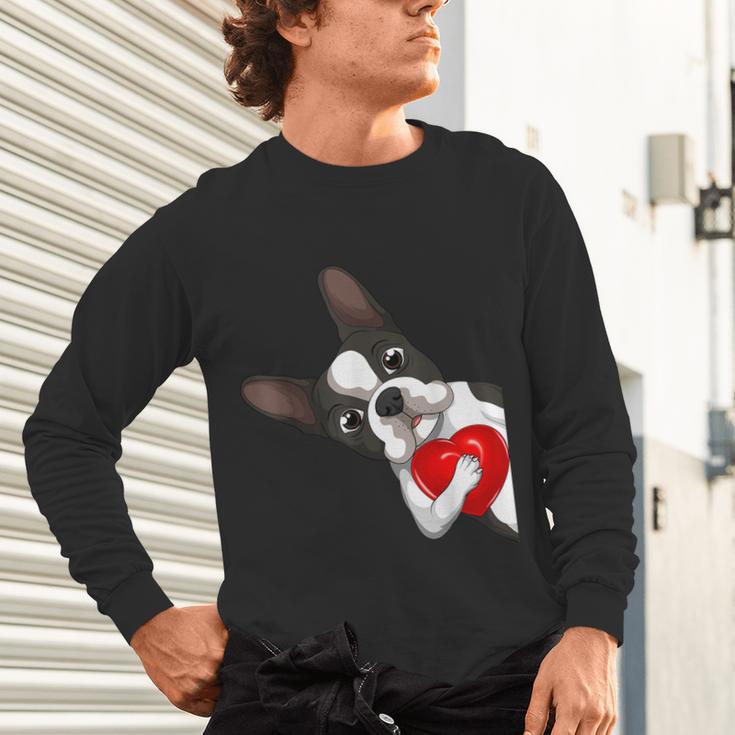 Boston Terrier Bostie Dog Kids Women Girls Unisex Long Sleeve T-Shirt, gift for family, gift for coworker