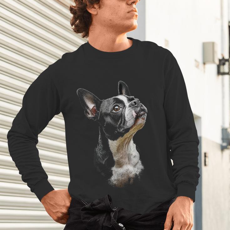 Boston Terrier Dog Graphic Pet Art Boston Terrier For Men Women Kids Unisex Long Sleeve T-Shirt, gift for family, gift for coworker