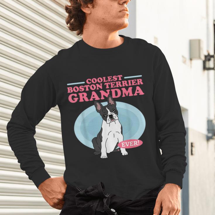 Boston Terrier Grandma Bostie Dog Owner Boston Terrier Men Women Unisex Long Sleeve T-Shirt, gift for family, gift for coworker