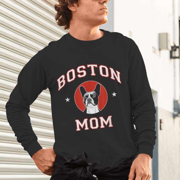 Boston Terrier Mom Dog Mother Unisex Long Sleeve T-Shirt, gift for family, gift for coworker