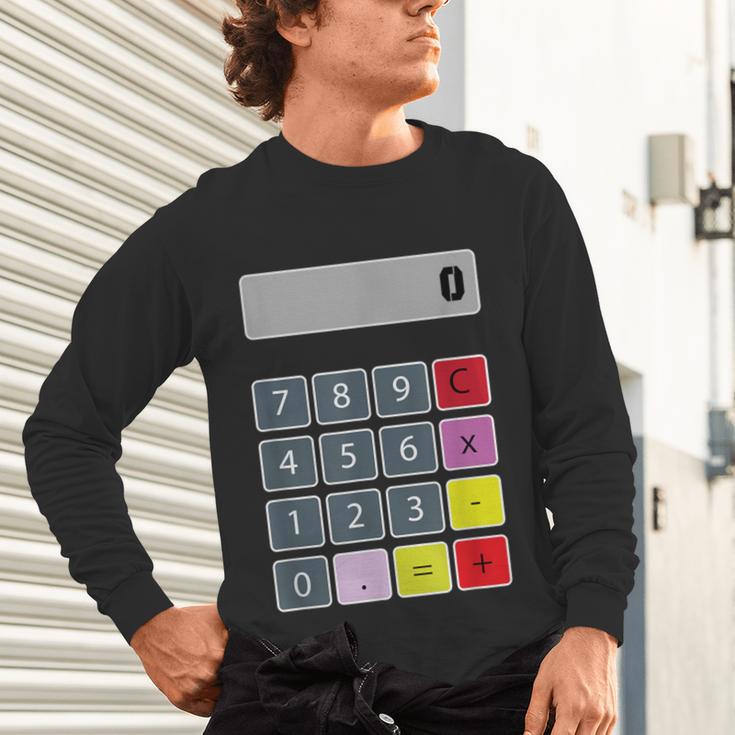 Calculator Math Teacher Halloween Costumes Women Men Adults Unisex Long Sleeve T-Shirt, gift for family, gift for coworker Calculator Math Teacher Halloween Costumes Women Men Adults Unisex Long Sleeve T-Shirt, gift for family, gift for coworker