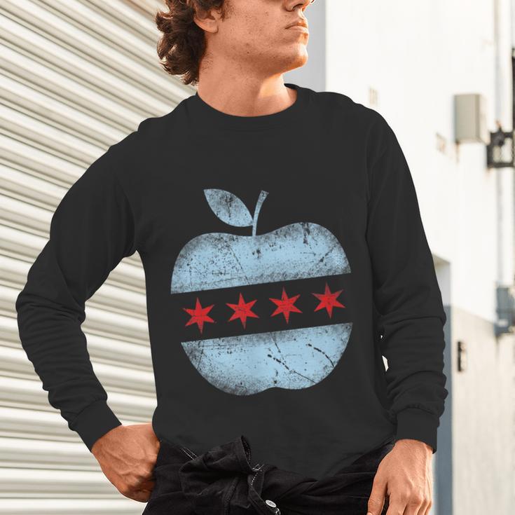Chicago Flag Teacher School Cute Unisex Long Sleeve T-Shirt, gift for family, gift for coworker