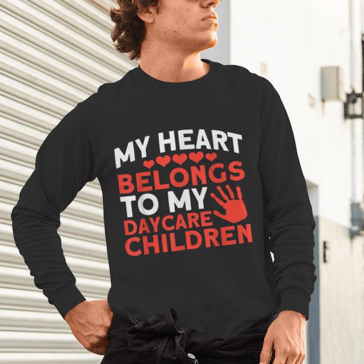 Childcare My Heart Belongs To Children Daycare Teacher Men Women Unisex Long Sleeve T-Shirt, gift for family, gift for coworker Childcare My Heart Belongs To Children Daycare Teacher Men Women Unisex Long Sleeve T-Shirt, gift for family, gift for coworker