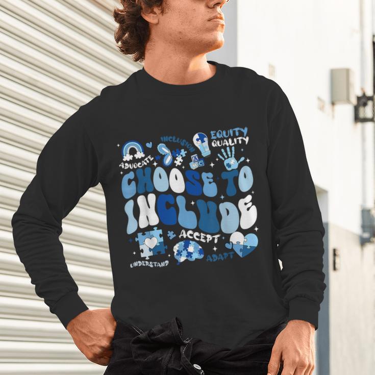 Choose To Include Inclusion Matters Autism Awareness Teacher Unisex Long Sleeve T-Shirt, gift for family, gift for coworker