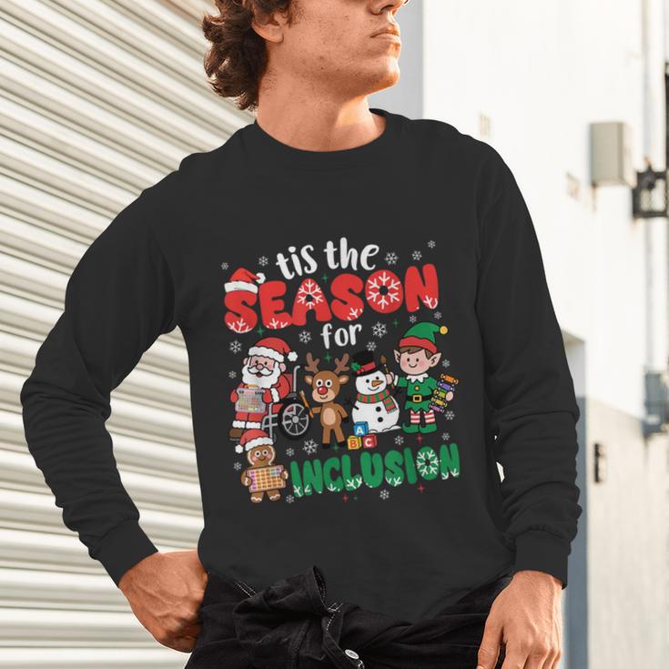 Christmas Sped Teacher Tis The Season For Inclusion Women Unisex Long Sleeve T-Shirt, gift for family, gift for coworker