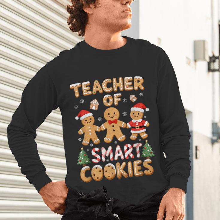 Christmas Teacher Of Smart Cookies Gingerbread Man Teaching Unisex Long Sleeve T-Shirt, gift for family, gift for coworker Christmas Teacher Of Smart Cookies Gingerbread Man Teaching Unisex Long Sleeve T-Shirt, gift for family, gift for coworker