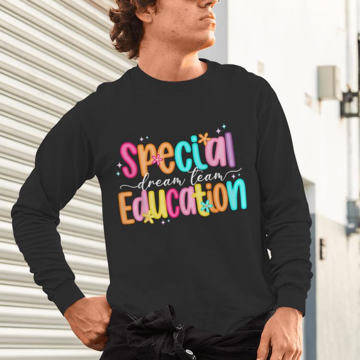 Color Special Education Squad Groovy Dream Team SPED Teacher Unisex Long Sleeve T-Shirt, gift for family, gift for coworker