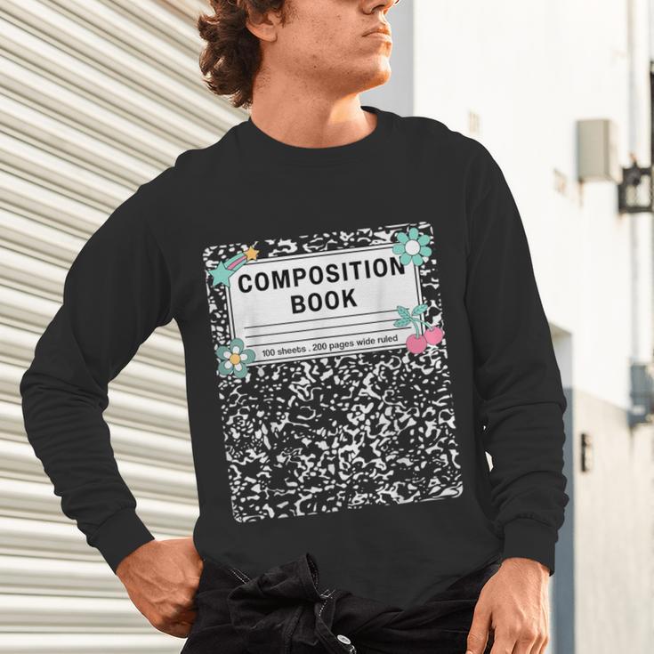 Composition Book Notebook Teachers Matching Group Halloween Unisex Long Sleeve T-Shirt, gift for family, gift for coworker Composition Book Notebook Teachers Matching Group Halloween Unisex Long Sleeve T-Shirt, gift for family, gift for coworker