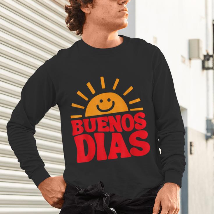 Cute Bilingual Spanish Teacher Buenos Dias Sunshine Unisex Long Sleeve T-Shirt, gift for family, gift for coworker