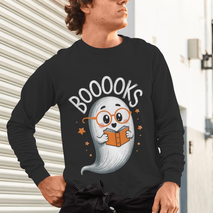 Cute Ghost Book Reading Halloween Teacher Unisex Long Sleeve T-Shirt, gift for family, gift for coworker Cute Ghost Book Reading Halloween Teacher Unisex Long Sleeve T-Shirt, gift for family, gift for coworker