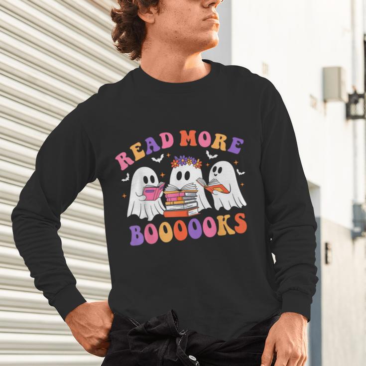 Cute Ghost Read More Books Lover Teacher Halloween Costume Unisex Long Sleeve T-Shirt, gift for family, gift for coworker