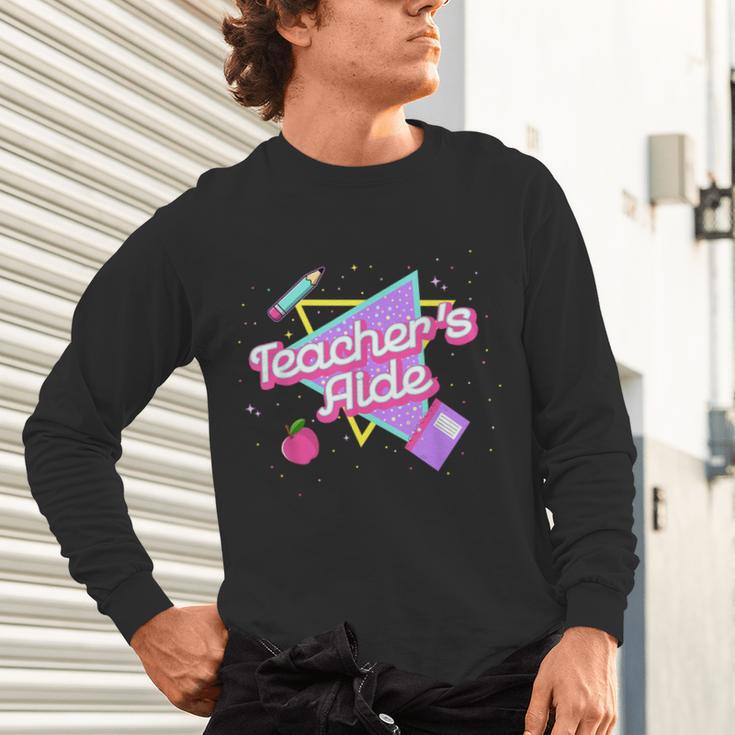 Cute Teacher's Aide Shirt 80's 90's Back To School For Men Women Unisex Long Sleeve T-Shirt, gift for family, gift for coworker