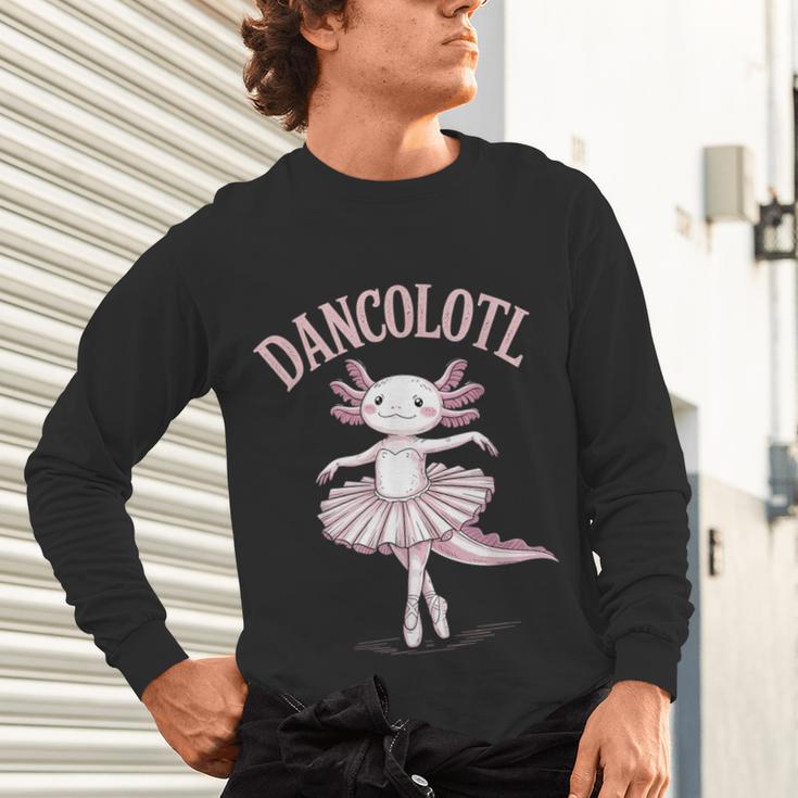 Dancolotl Ballerina Axolotl Ballet Dance Teacher Unisex Long Sleeve T-Shirt, gift for family, gift for coworker Dancolotl Ballerina Axolotl Ballet Dance Teacher Unisex Long Sleeve T-Shirt, gift for family, gift for coworker