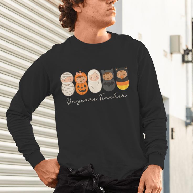 Daycare Teacher Halloween Infant Squad Spooky Childcare Fall Unisex Long Sleeve T-Shirt, gift for family, gift for coworker