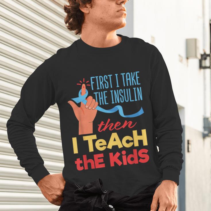 Diabetic Teacher Diabetes Awareness Insulin Blue Ribbon Unisex Long Sleeve T-Shirt, gift for family, gift for coworker Diabetic Teacher Diabetes Awareness Insulin Blue Ribbon Unisex Long Sleeve T-Shirt, gift for family, gift for coworker