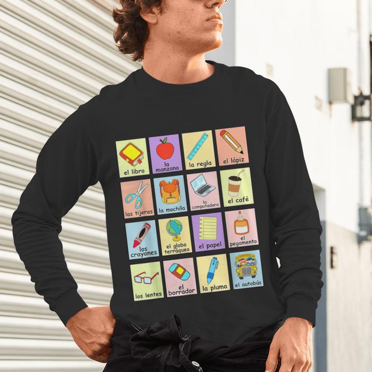 Dual Language Crew Bilingual Spanish Teacher Back To School For Men Women Unisex Long Sleeve T-Shirt, gift for family, gift for coworker