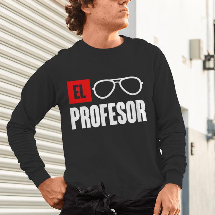 El Professor Money Costume Profesor Glasses Men Teacher Gift Unisex Long Sleeve T-Shirt, gift for family, gift for coworker El Professor Money Costume Profesor Glasses Men Teacher Gift Unisex Long Sleeve T-Shirt, gift for family, gift for coworker