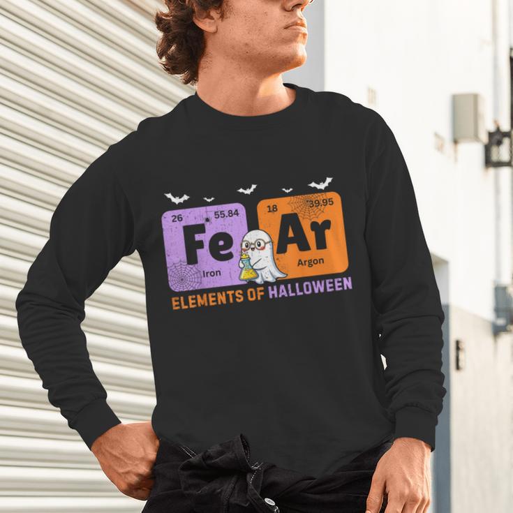 Elements Of Halloween Fear Periodically Chemistry Teacher Unisex Long Sleeve T-Shirt, gift for family, gift for coworker Elements Of Halloween Fear Periodically Chemistry Teacher Unisex Long Sleeve T-Shirt, gift for family, gift for coworker
