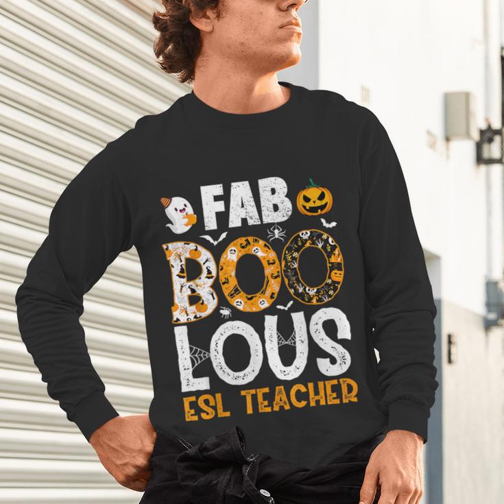Faboolous ESL ESOL Teacher Spooky Teacher Halloween Costume For Men Women Unisex Long Sleeve T-Shirt, gift for family, gift for coworker