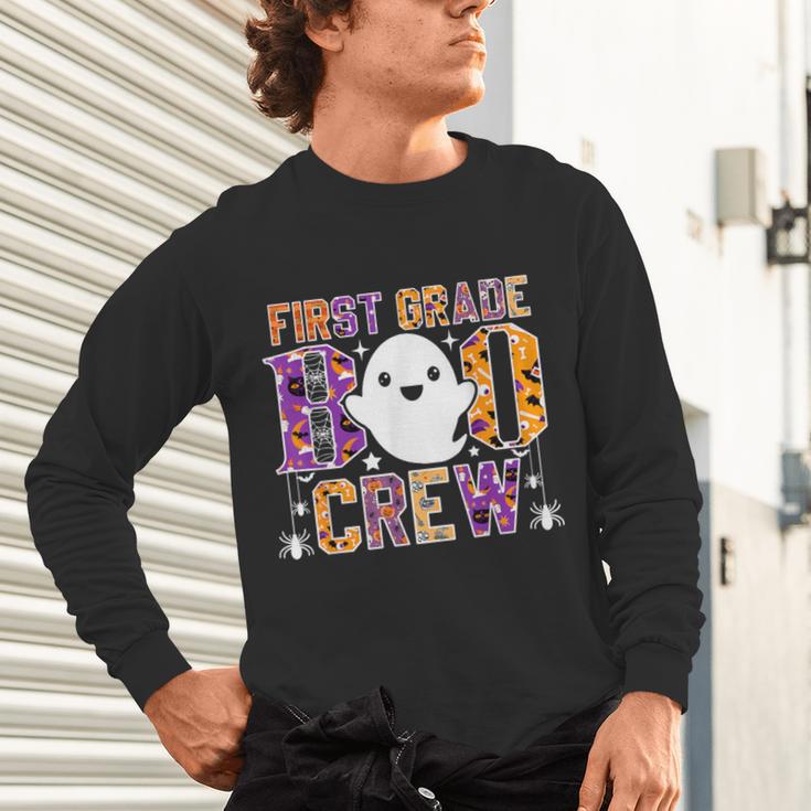 First Grade Boo Crew Teacher Student Halloween Costume Unisex Long Sleeve T-Shirt, gift for family, gift for coworker First Grade Boo Crew Teacher Student Halloween Costume Unisex Long Sleeve T-Shirt, gift for family, gift for coworker