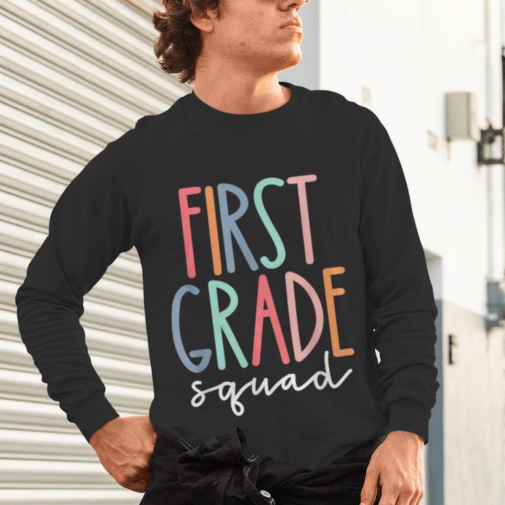 First Grade Squad 1st Grade Teacher Crew Back To School Team Unisex Long Sleeve T-Shirt, gift for family, gift for coworker First Grade Squad 1st Grade Teacher Crew Back To School Team Unisex Long Sleeve T-Shirt, gift for family, gift for coworker