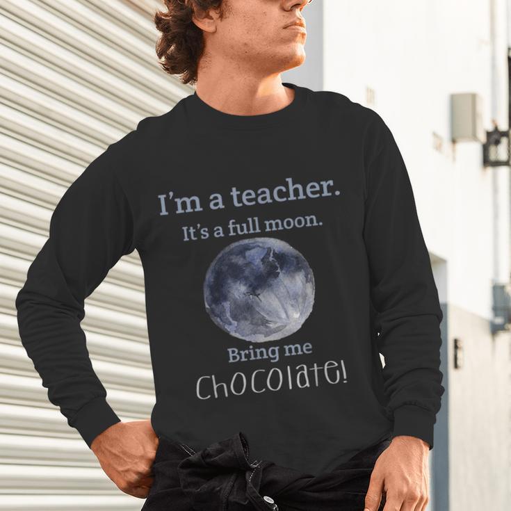 Full Moon Teacher Humor For Men Women Girls Kids Unisex Long Sleeve T-Shirt, gift for family, gift for coworker Full Moon Teacher Humor For Men Women Girls Kids Unisex Long Sleeve T-Shirt, gift for family, gift for coworker