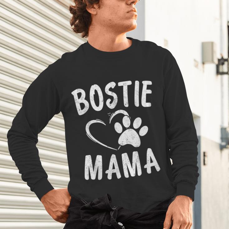 Fun Bostie Mama Dog Lover Apparel Boston Terrier Mom Unisex Long Sleeve T-Shirt, gift for family, gift for coworker