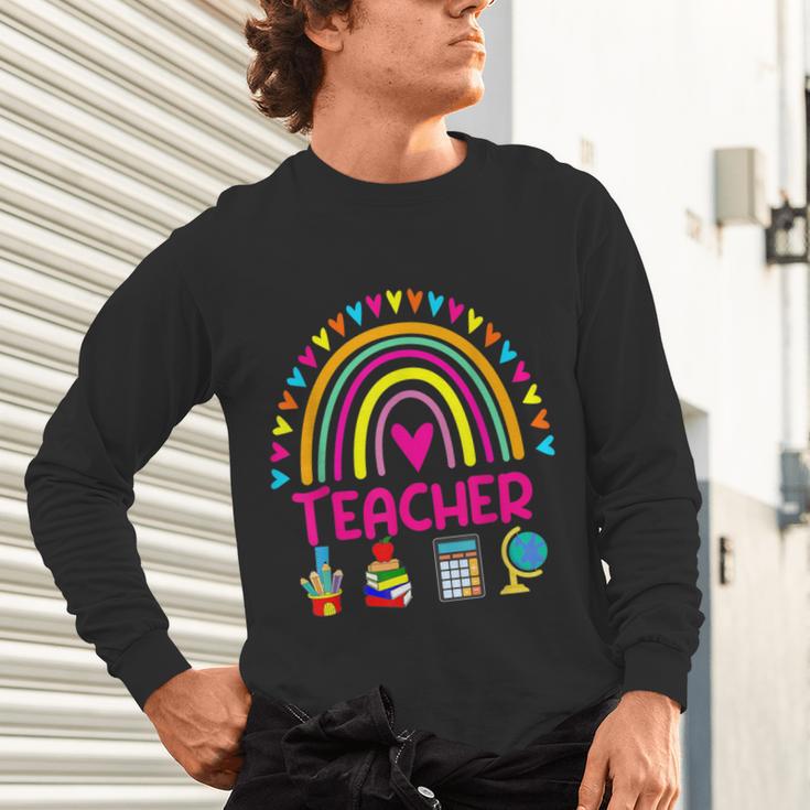 Future Kids Career Teacher Rainbow Boy Girl Graduations Unisex Long Sleeve T-Shirt, gift for family, gift for coworker