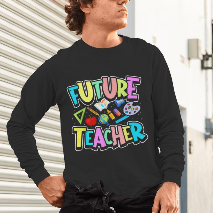 Future Teacher Kid's Career Unisex Long Sleeve T-Shirt, gift for family, gift for coworker