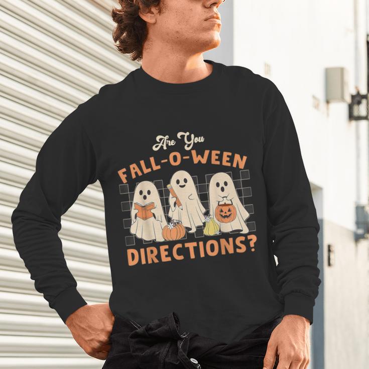 Ghost Are You Fall-O-Ween Directions Teacher Halloween Unisex Long Sleeve T-Shirt, gift for family, gift for coworker