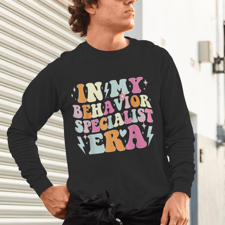 Groovy In My Behavior Specialist Era Behavior Teachers Unisex Long Sleeve T-Shirt, gift for family, gift for coworker