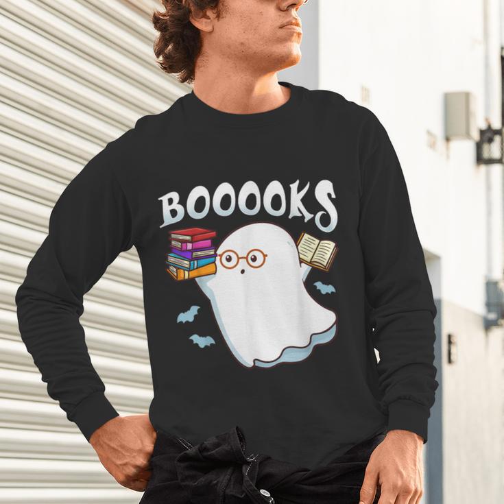 Halloween Books Librarian English Teacher Reader Reading Unisex Long Sleeve T-Shirt, gift for family, gift for coworker