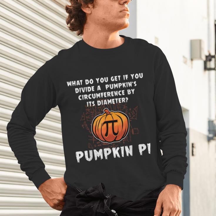 Halloween Pumpkin Pi Math Geometry Teachers Students For Men Women Kids Unisex Long Sleeve T-Shirt, gift for family, gift for coworker