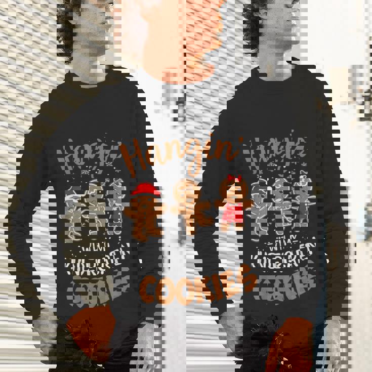 Hangin My Kindergarten Cookie Gingerbread Christmas Teacher For Men Women Kids Unisex Long Sleeve T-Shirt, gift for family, gift for coworker