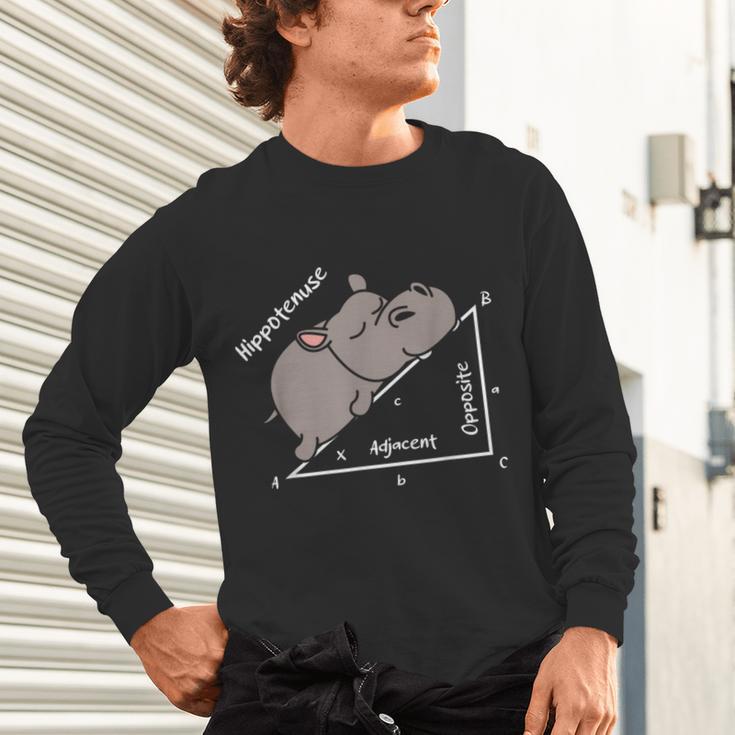 Hippotenuse Hippo Angle Function Hypotenuse Math Teacher Unisex Long Sleeve T-Shirt, gift for family, gift for coworker Hippotenuse Hippo Angle Function Hypotenuse Math Teacher Unisex Long Sleeve T-Shirt, gift for family, gift for coworker