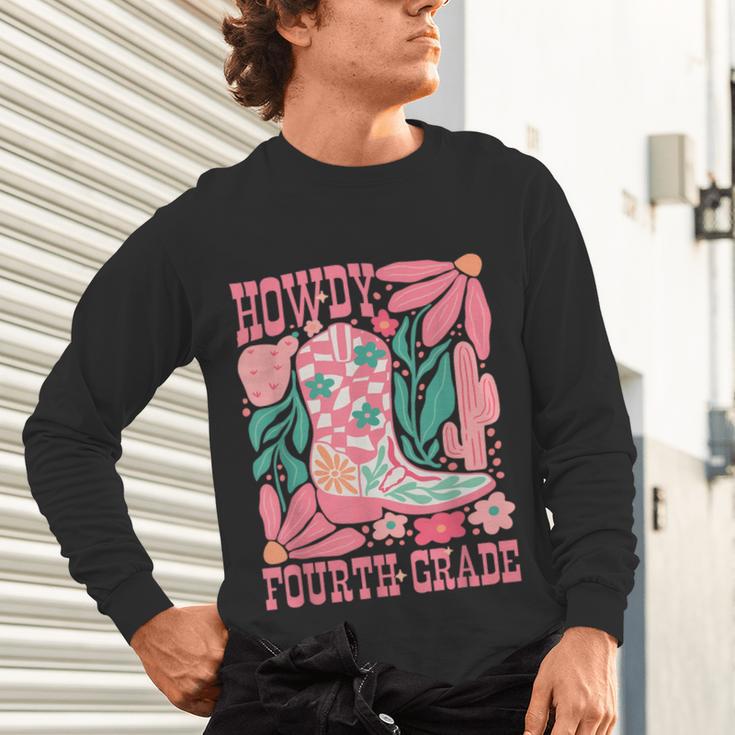 Howdy Fourth Grade Western 4th Grade Teacher Cowboy Cowgirl Unisex Long Sleeve T-Shirt, gift for family, gift for coworker Howdy Fourth Grade Western 4th Grade Teacher Cowboy Cowgirl Unisex Long Sleeve T-Shirt, gift for family, gift for coworker