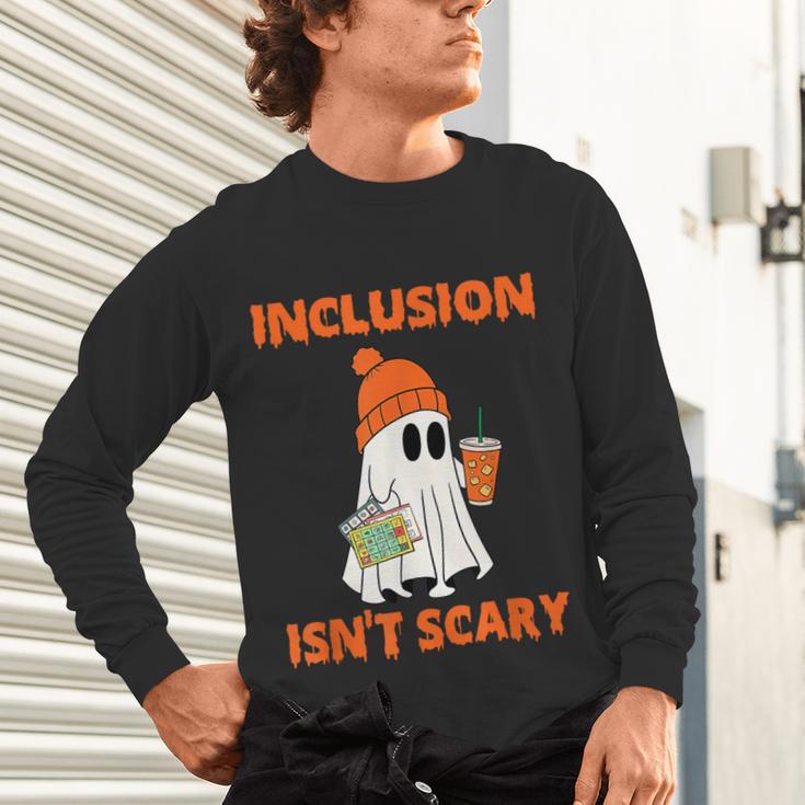 Inclusion Isn't Scary Shirt Halloween SLP Sped Teacher Unisex Long Sleeve T-Shirt, gift for family, gift for coworker